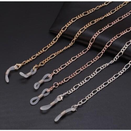 Metal Chain Glasses Rope Hanging Neck Glasses Chain Dual-use Mask Lanyard Mask Chain Anti-lost Glasses Chain Mask Hanging