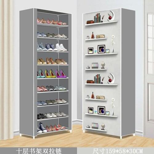 Multilayer Shoe Cabinets Dustproof Shoe Organizer Rack Simple Assemble Shoe Rack Home Furniture Space Saving Storage Cabinets