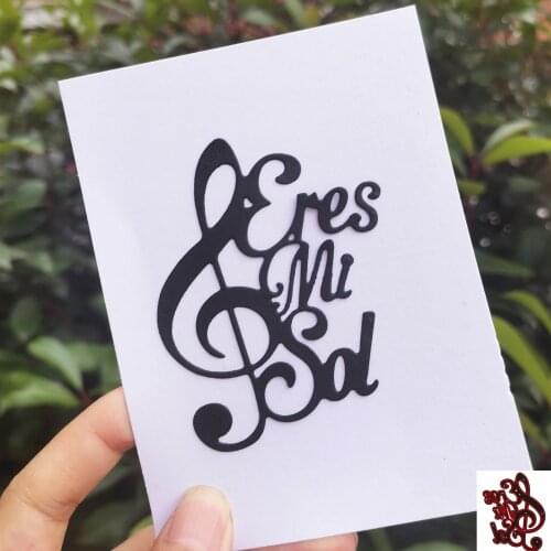 Musical Notes Metal Cutting Die Stencil Template for DIY Embossing Paper Photo Album Gift Cards Making Scrapbooking Dies