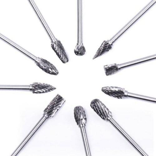 2021 New Wear-resisting Carbide Rotary File Tungsten Steel Grinding Head Woodworking Wood Carving Grinding Head Tools