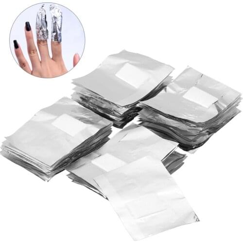 50/100Pcs Nail Removal Wraps Aluminum Foil Nail Polish UV Gel Remover Wrap Soak Off Nail Art Lacquer Easy Cleaner Nail Care