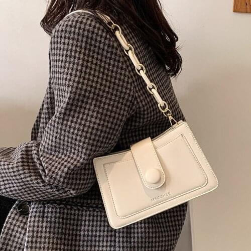 Popular bag female 2021 new trendy fashion high-end messenger bag shoulder underarm bag small