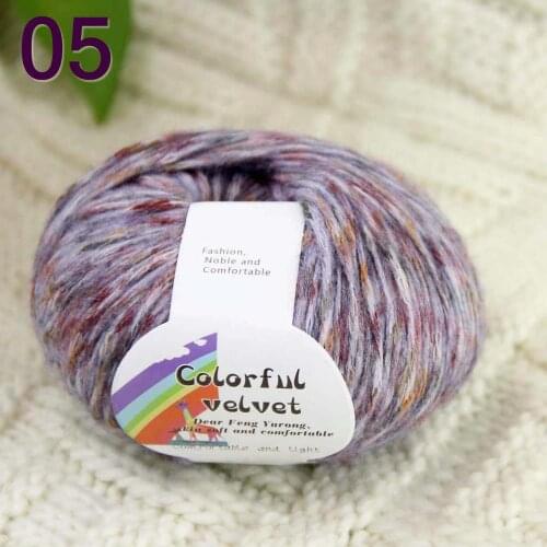 Sale 1SkeinsX50gr Luxury Soft MOHAIR Colorful Shawls Hand Knit Crochet Yarn 05 white