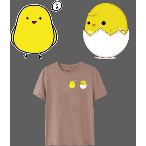 Ironing on Heat Transfers Patches Stickers Kids Lovely Chick Clothes Patch DIY Cute Animal Accessory Washable Appliques