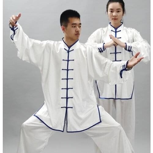 Chinese Traditional Kungfu Uniform for Men Top+pants Women Tai Chi Uniform Taijiquan Practice Wushu Clothing for Stage 38
