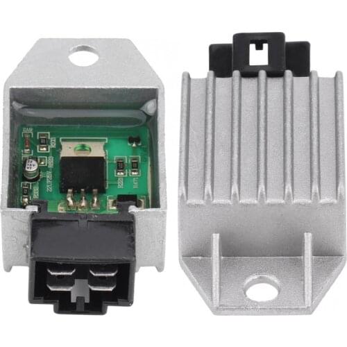 Universal Motorcycle Motor Bike 12V Voltage Regulator Rectifier 4 pin for Scooter Moped ATVs Gokarts Buggie GY6 Motor 50cc-150cc
