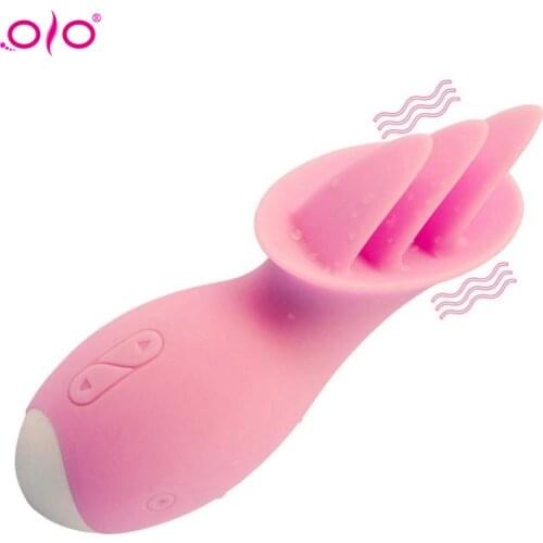 OLO Vagina Sucking Vibrator 10 Speeds Vibrating Sucker Oral Sex Suction Clitoris Stimulator Tongue cunnilingus Sex Toy for Women