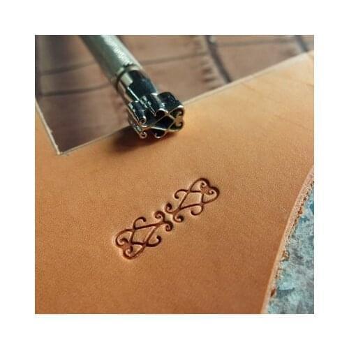 Vintage flower pattern classic handmade leather engraved carving tool,high grade leather craft stamping molding tool