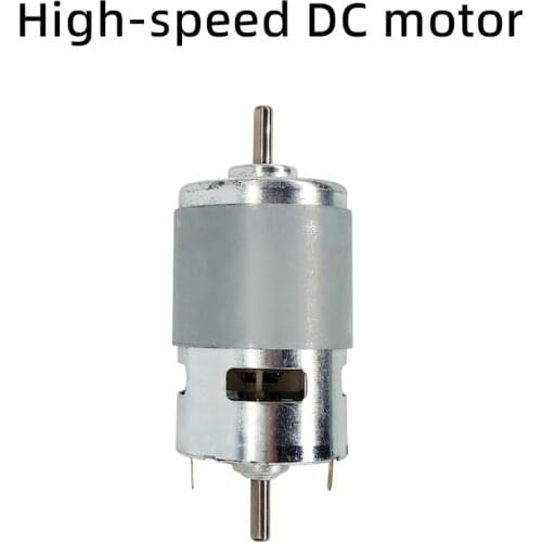 775 High-Speed Motor DC Brush Motor Electric Drill Mower Motor Spindle Motor Double Ball Bearing 12V24V4500-9000RPM