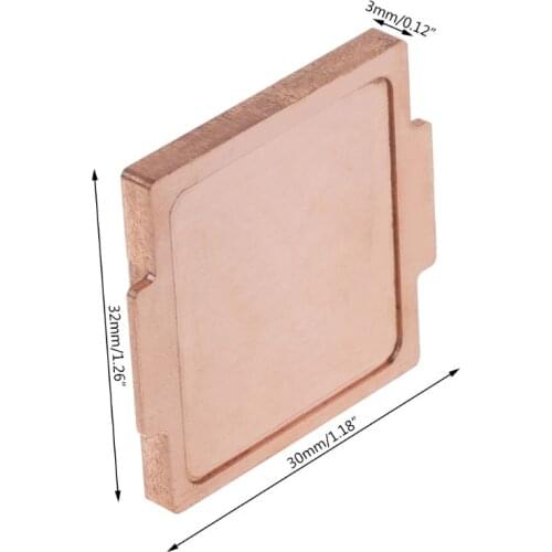 CPU Pure Copper Cover IHS Cooling For 6700K 7700K 8700K 115x Interface Protector