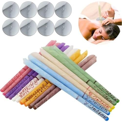 16 Pcs Ear Candles Ear Wax Clean Removal Natural Beeswax Propolis Indiana Therapy Fragrance Candling Cone Candle Care Tools
