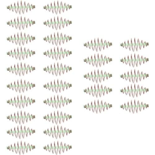 30pcs Carp Coarse Fishing Feeders Spring Coil Inline Method Feeder Fishing Bait Cage Terminal Tackle S/M/L(each size has 10pcs)