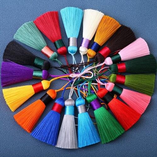 5-20Pcs High Quality Polyester Tassels DIY Jewelry Curtain Garments Decorative Accessories Car Keys Bag Pendant Craft Tassels