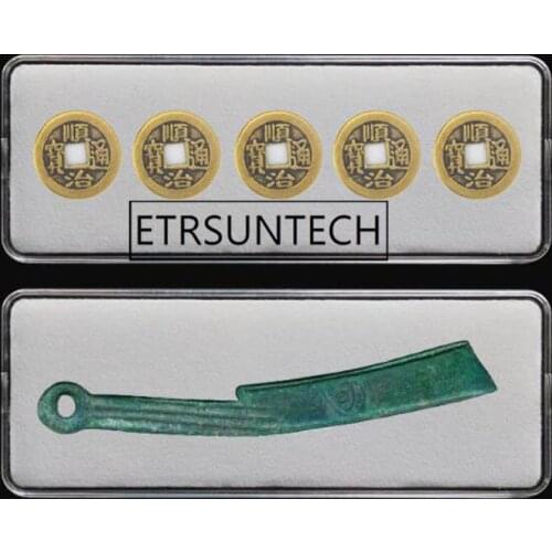 50pcs Plastic Box Coin Holder Capsules Container Coin Transparent Gaine Coin Rectangle Storage Box Display