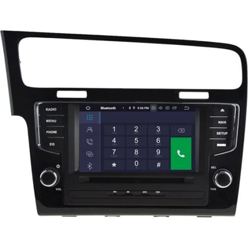 7" Android 10.0 OS Car DVD Multimedia GPS Radio System Player for Volkswagen Golf 7 2013-2018 with Full Video Output Support
