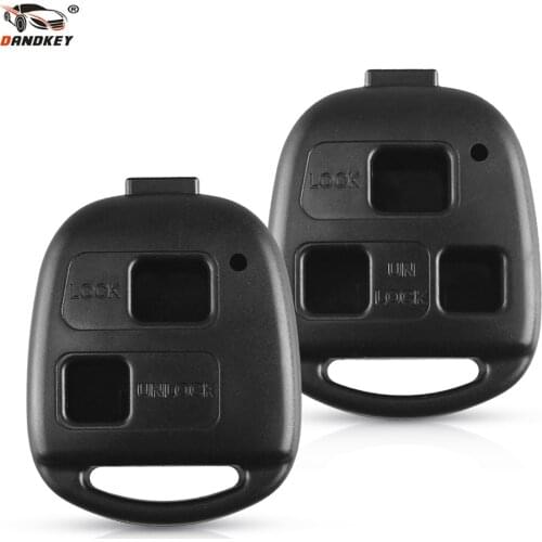 Dandkey 2 3 Buttons Remote Key Shell Replacement For Toyota Yaris Prado Tarago Camry Corolla Land Cruiser Fob Case No Blade