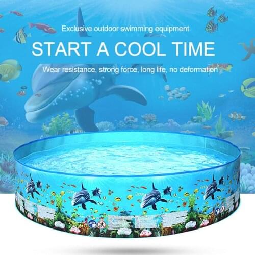 122/152 CM Children Inflatable Pool Bathing Tub Baby Kid Home Outdoor Large Swimming Pool Inflatable Round Shape Swimming Pool