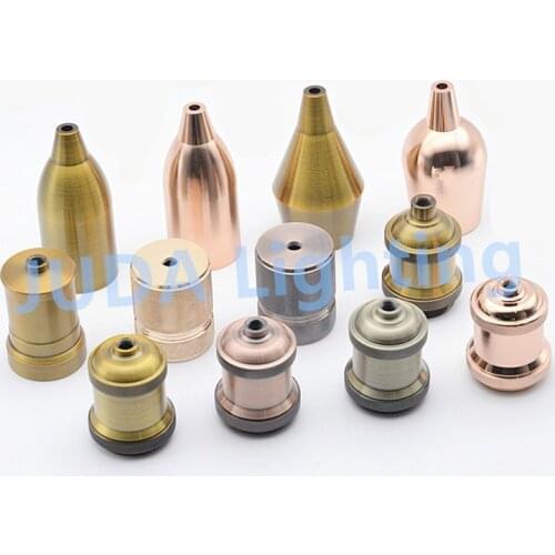 E27 ceramic socket lamp holder with Aluminum lamp cover cap lamp base for ceiling rose light retro vintage Edison led chandelier