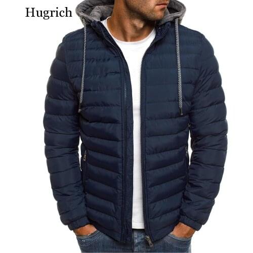 Hugrich Men's Parkas With A Hood