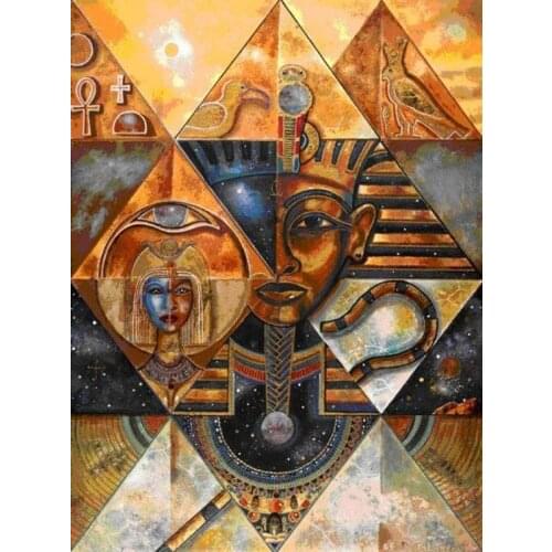 JMINE Div 5D Egypt pyramid Queen Full Diamond Painting cross stitch kits art High Quality Scenic 3D paint by diamonds