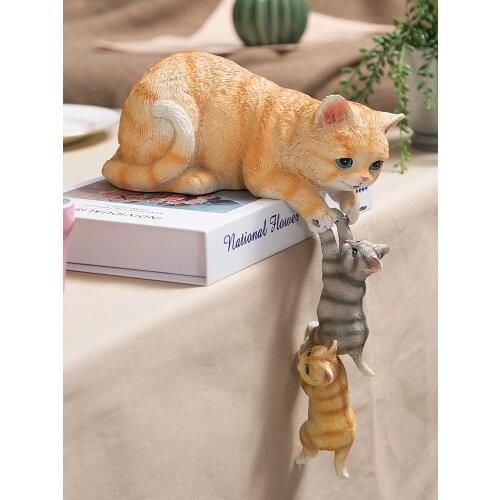 Creative Decoration Home Ornament Living Room Desktop Cat European-Style Room Decoration Ornament Holiday Gift