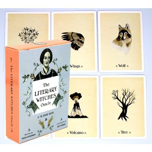 The Literary Witches Oracle A 70-Card Deck Taisia Kitaiskaia Featuring Female icons and Otherworldly Symbols Personal Divination