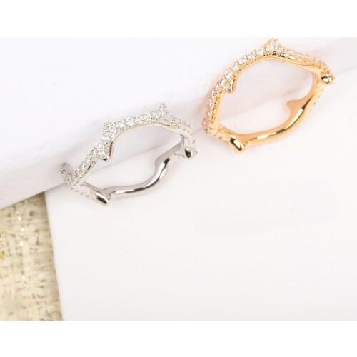 LUKASTIEL Rings With Cubic Zirkonia For Women