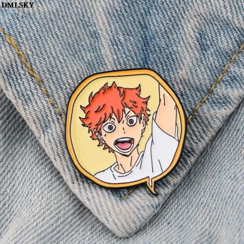 MD154 DMLSKY Funny Anime Metal Enamel Pin Brooch Cute Badge Pins Hat Pin Cartoon Brooch Jewelry Badges For Clothes