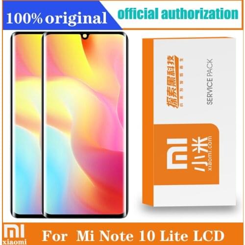 Original 6.47" Super Amoled LCD Replacement for XiaoMi Mi Note10 Lite Screen Display Touch Digitizer Assembly