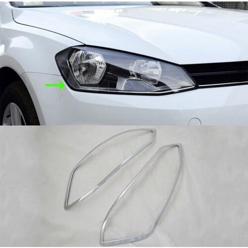 OUBOLUN ABS exterior car parts Car body kits headlight cover For VOLKS-WAGEN 2014 Golf 7