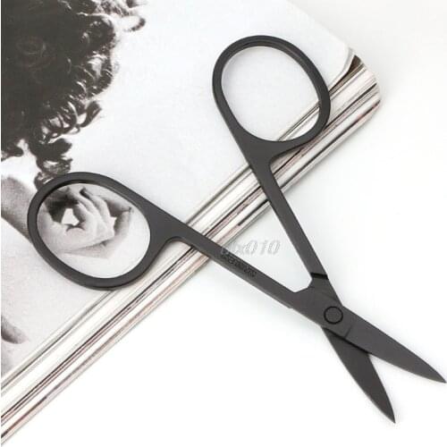 Portable Eyebrow Trimmer Scissors Stainless Steel Hair Removal Makeup Tool New Scissors Feb Whosale&DropShip