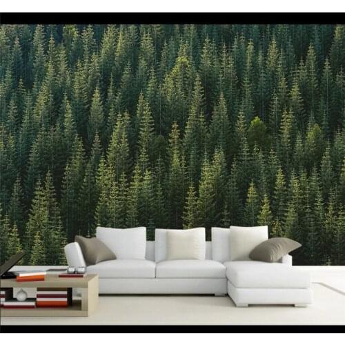 Xuesu HD forest beautiful simple nordic modern background wall professional custom wallpaper 8D waterproof wall covering