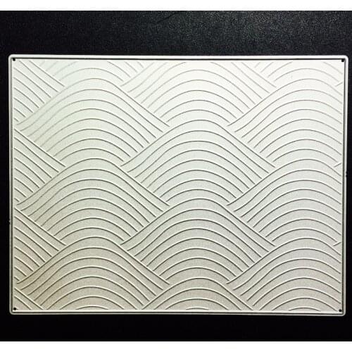 SCD883 Wave Cover Metal Cutting Dies For Scrapbooking Stencils DIY Album Cards Decoration Embossing Folder Die Cuts Tool New