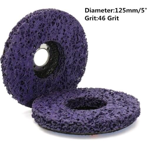 5 Inch 46Grit Grinding Wheels Strip Disc Abrasive Wheel Paint Rust For Durable Angle Grinder Car Truck Motorcycles Clean Tool