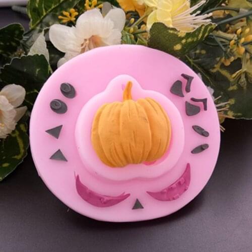 Halloween Pumpkin Fondant Silicone Molds For Baking Chocolate Molds Biscuits Cookies Mould Kitchen Cake Decoration Tools