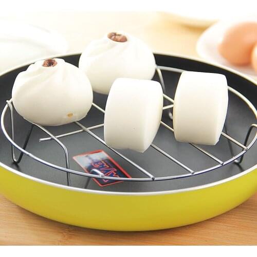 Stainless Steel Steaming Rack Kitchen Four-Corner High-Foot Steamer Multi-Function Steamed Egg Dish Anti-Scald Insulation Shelf