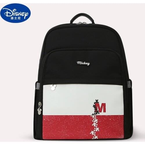 Disney Minnie Diaper Bag Fashion Backpack Cute Mummy Bag Multifunctional Large Capacity Handbag Baby Outing Practical Backpack
