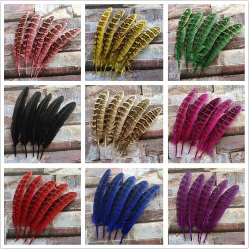 High Quality 100Pcs Beautiful 10-15cm/4-6inches Natural Pheasant Feathers DIY Jewelry Christmas Holiday Decoration
