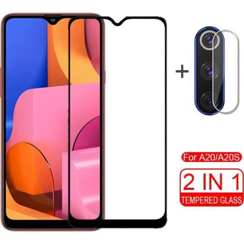 2 in 1 A 20S Tempered Glass For Samsung A20S Glass screen protector Camera lens glass on For Samsung A 20S 20 S e 20e a20 A207F