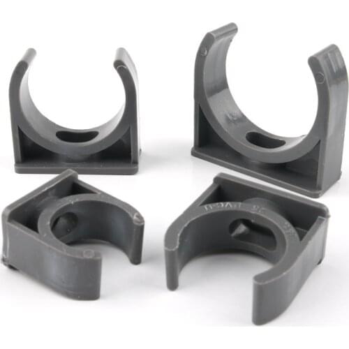 10pcs 20/25/32/40Mm PVC PPR Pipe Clamp Water Supply Pipe Clamp Clip Hard Tube Support Water Pipe Connector Irrigation Fitting