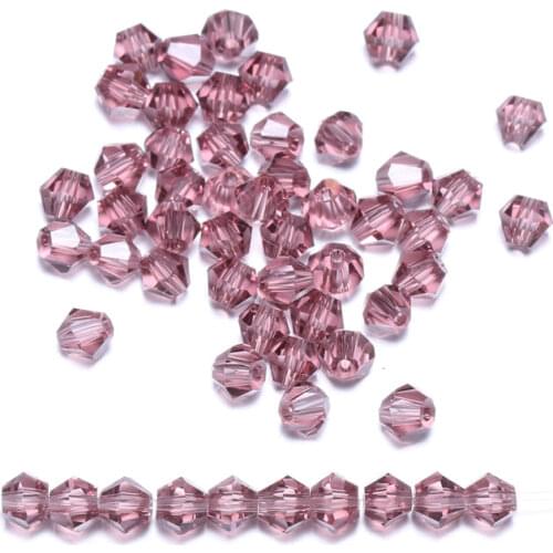 100 pcs/set Natural crystal loose Beads Making for Jewelry Earrings bracelet necklace full Hole beads Gift for women 4x4mm