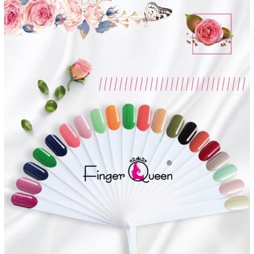 20pcs Fake Nail Swatch Fan-shaped Display Nail Color Template for Easy Practice Nail Polish Color Card