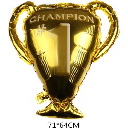 71*64 Cm Champion Trophy Aluminum Foil Balloon Sports Theme Party Decoration Holiday Balloon Wholesale