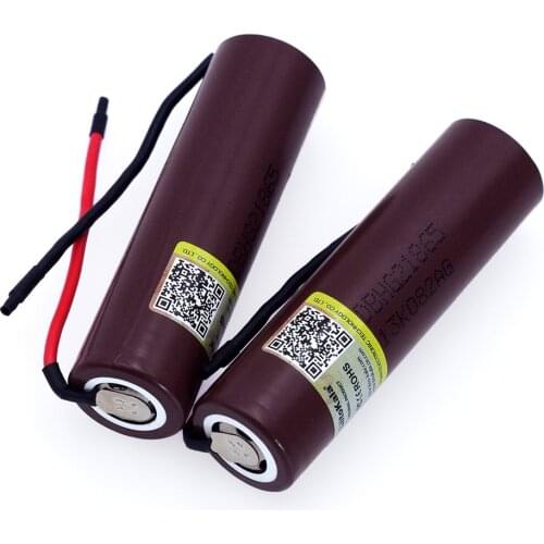 1-10PCS Liitokala new HG2 18650 3000mAh battery 18650HG2 3.6V discharge 20A, dedicated batteries+DIY Silica gel Cable
