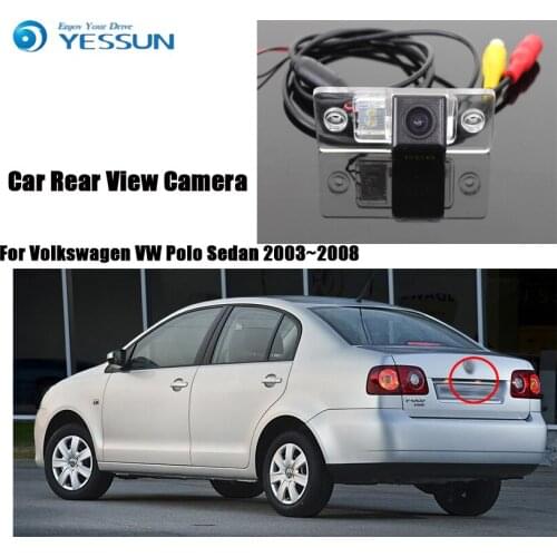 YESSUN Car Parking Camera Rear View Camera For Volkswagen VW Polo Sedan 2003~2008 HD CCD + Backup Reversing Camera