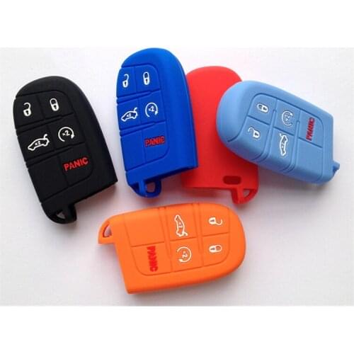 Car Remote Key Covers Case For Fiat Jeep Renegade Grand Dodge Ram 1500 Journey Charger Dart Challenger Chrysler Car Accessories