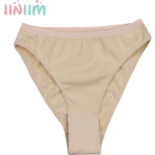 Skin Color Girls High Leg Cut Briefs Underwear Underpants Ballet Dance Gymnastics Child Dance Panty Knickers Panties Intimates