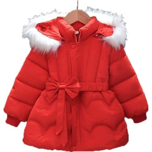 Childrens cotton-padded winter clothes new girls' cotton-padded clothes thickened western down quilted jackets winter jackets