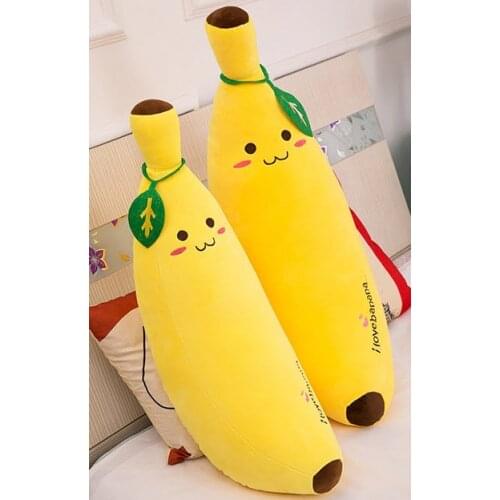 50cm Toy plushed banana pillow Stuffed soft banana shape cushion Lovely banana doll