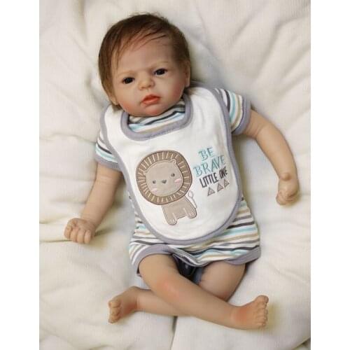 Reborn babies boy dolls 22" 55cm silicone dolls reborn smooth mohair real soft touch fashion child gift dolls bebe alive reborn